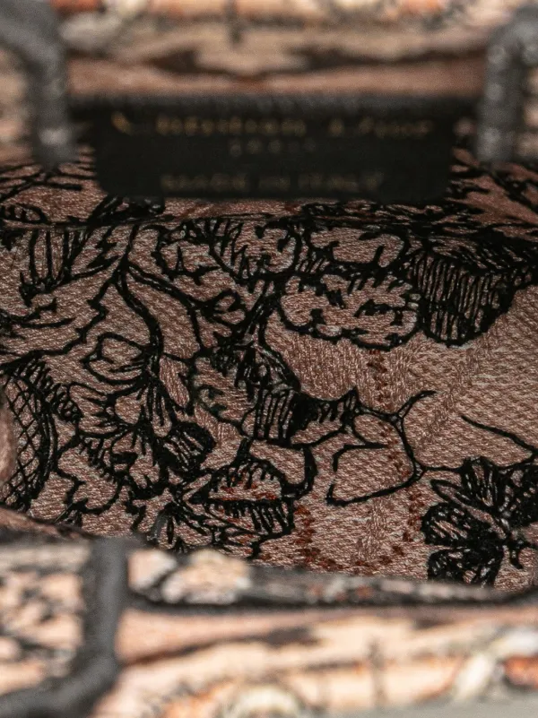 Christian Dior Pre-Owned 2022 Mini Embroidered Canvas Jardin