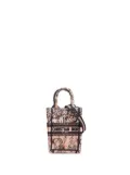 Christian Dior Pre-Owned 2022 Mini Embroidered Canvas Jardin Magique Vertical Book Tote satchel - Pink