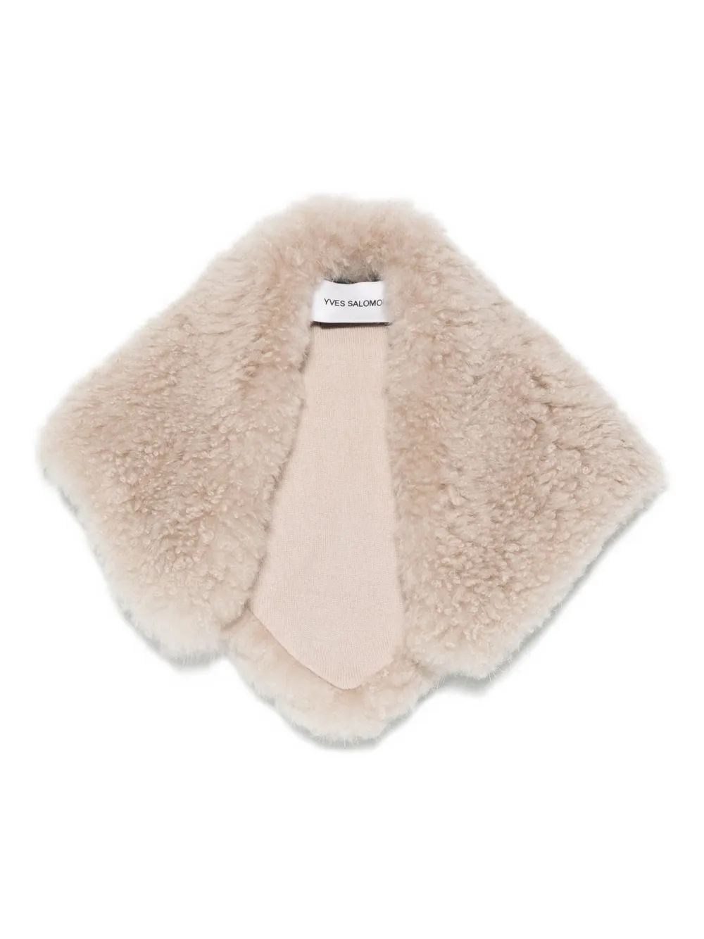 Yves Salomon shearling scarf - ニュートラル Yves Salomon shearling scarf - ニュートラル