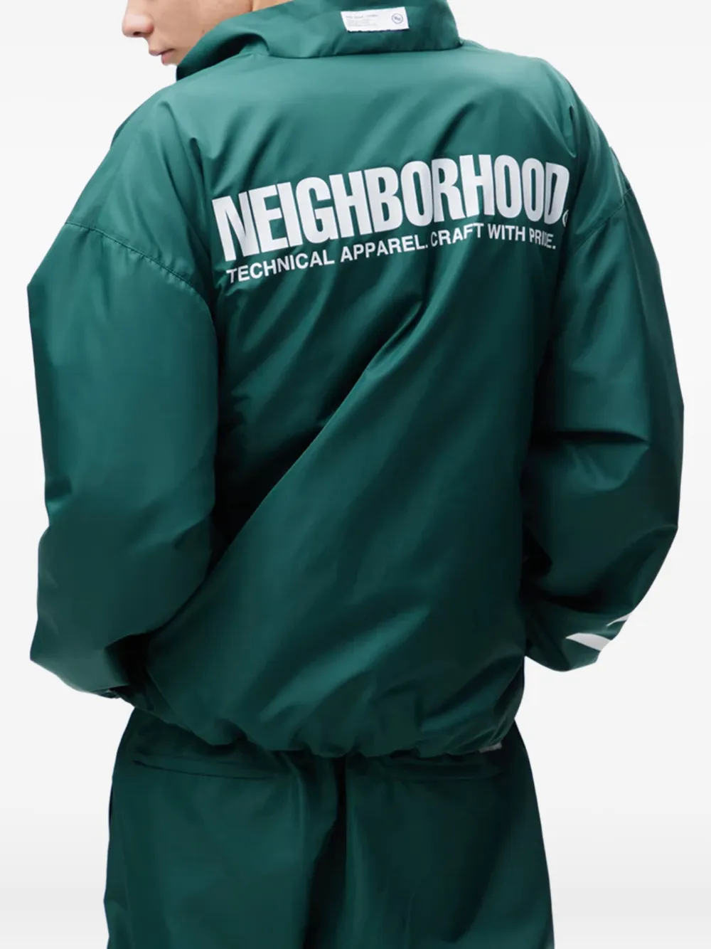 Neighborhood Sportjack met streepdetail Groen