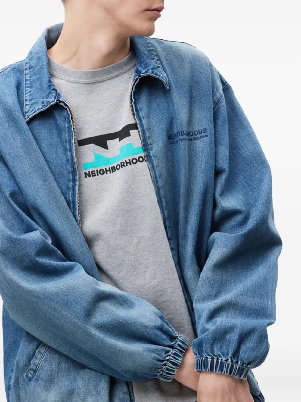 Neighborhood Denim jack Blauw