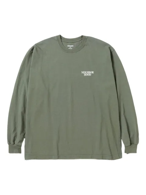 Neighborhood logo-embroidered long-sleeve T-shirt