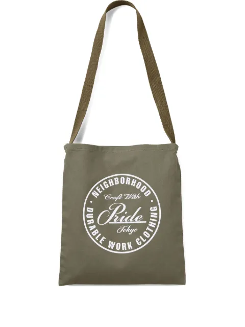 Neighborhood logo-print tote bag