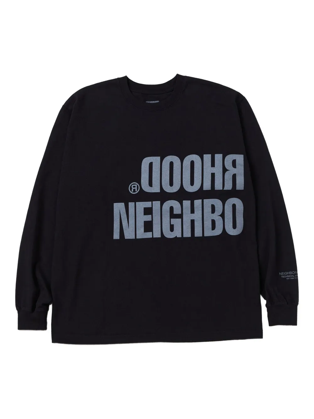 Neighborhood T-shirt met logoprint Zwart