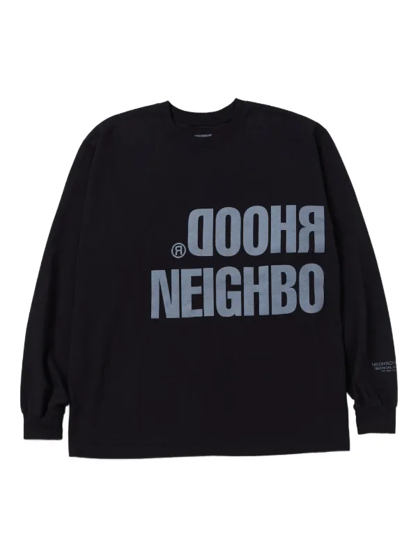 Neighborhood ロゴ ロングTシャツ | ブラック | FARFETCH JP