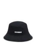 Neighborhood logo cotton bucket hat - Black