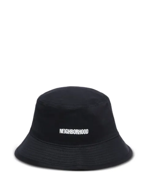 Neighborhood logo cotton bucket hat
