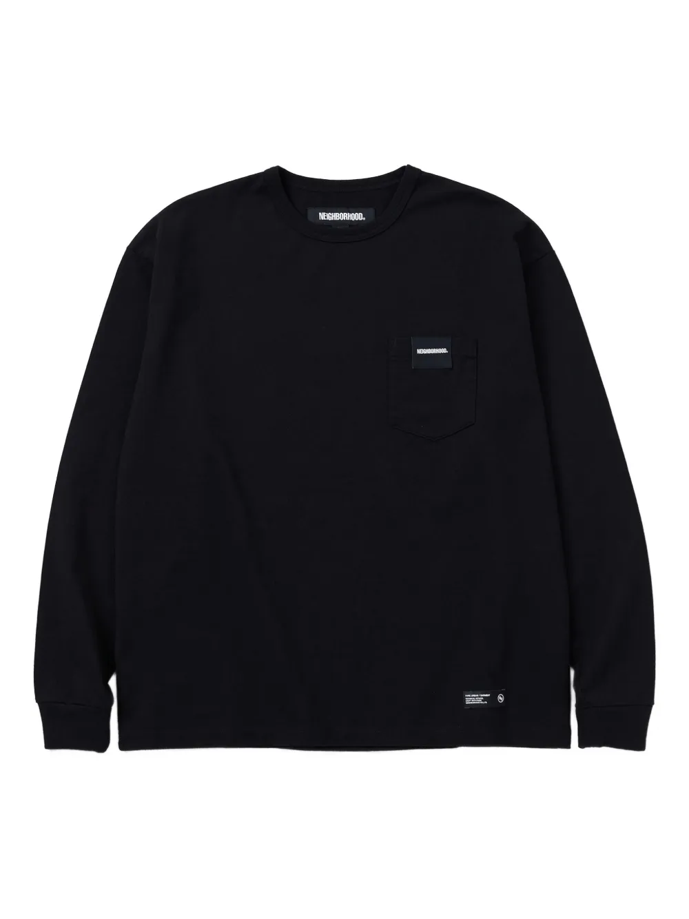 Neighborhood T-shirt met lange mouwen Zwart