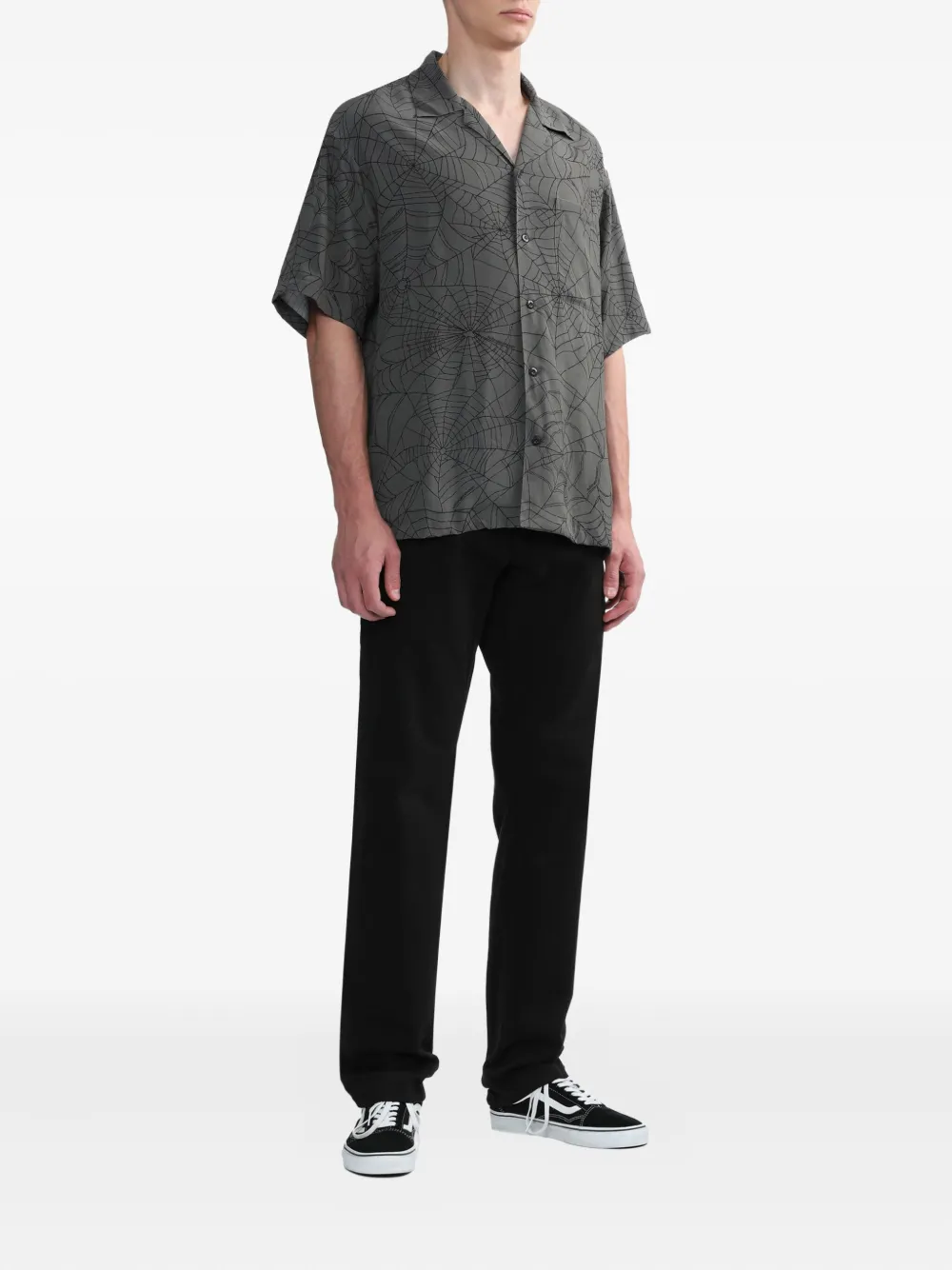 Neighborhood spiderweb shirt - Grijs