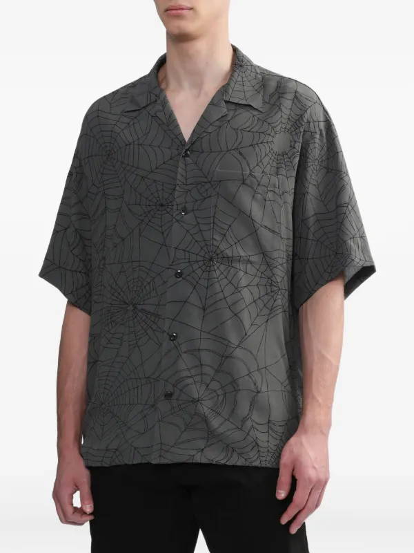 Neighborhood Spiderweb Shirt | Grey | FARFETCH