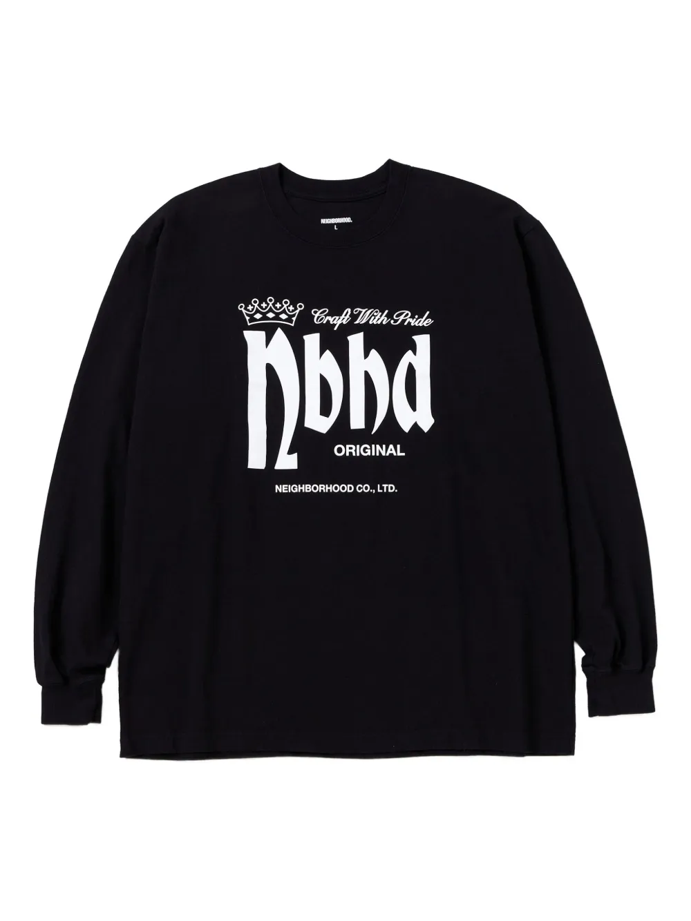 Neighborhood T-shirt met logoprint Zwart