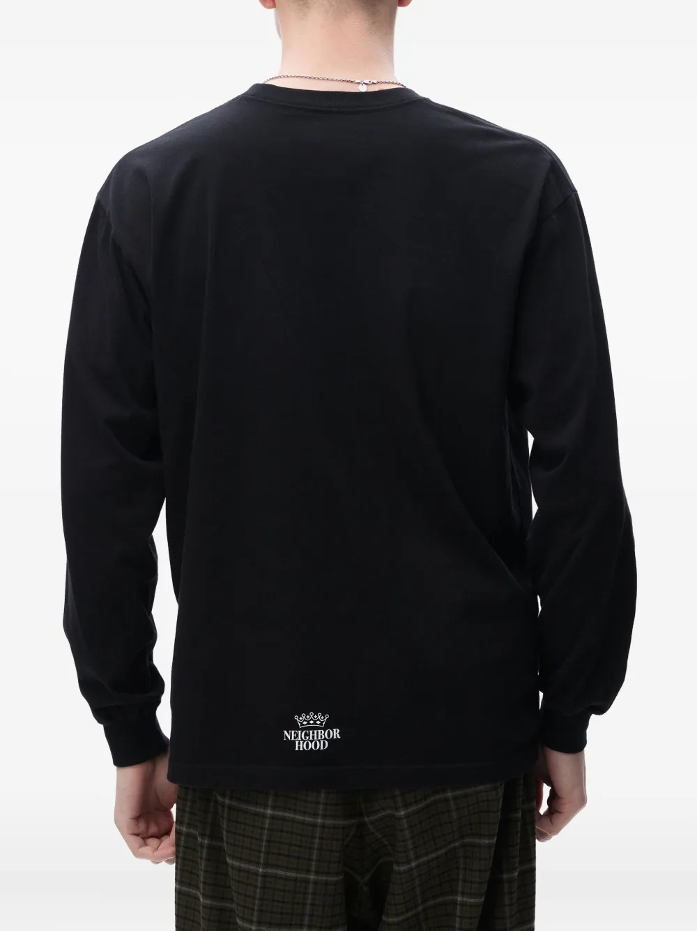 Neighborhood T-shirt met logoprint Zwart