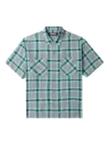 Neighborhood checked patch-pocket shirt - Grey