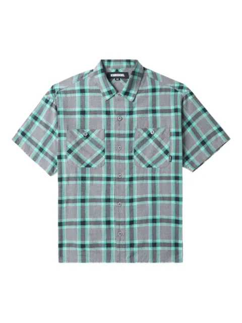 Neighborhood checked patch-pocket shirt