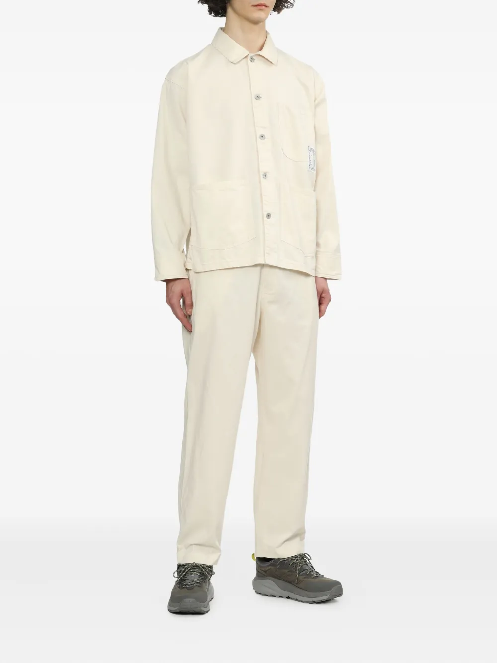 Neighborhood straight-leg cotton trousers - Wit