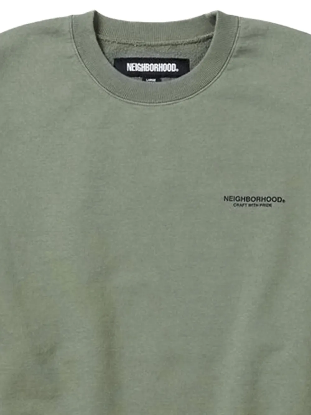 Neighborhood crew-neck cotton sweatshirt - Groen