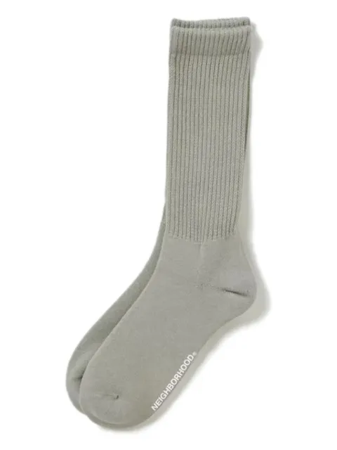Neighborhood ribbed cotton socks