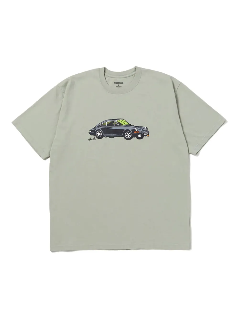 Neighborhood car-print cotton T-shirt - グリーン Neighborhood car-print cotton T-shirt - グリーン