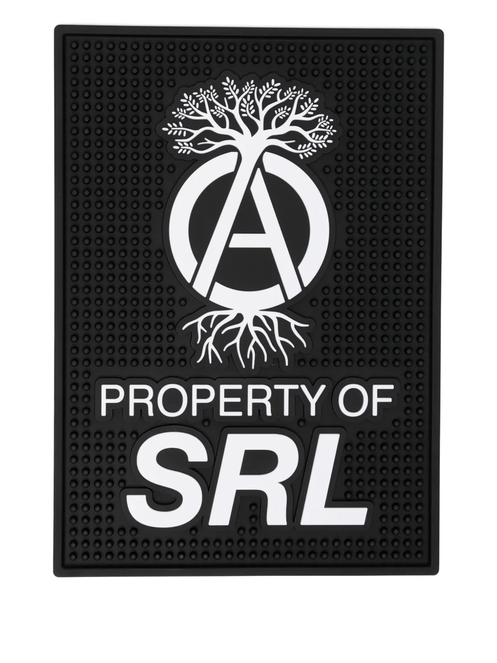 Neighborhood slogan-embellished doormat | Black | Image 1