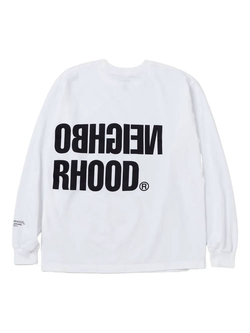 Neighborhood NH-14 long-sleeve graphic T-shirt - Wit