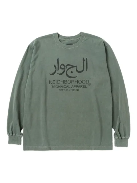 Neighborhood arabic-logo long-sleeve T-shirt