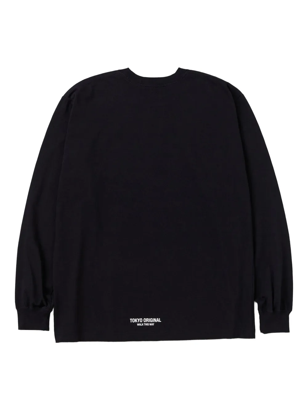 Neighborhood long-sleeve graphic T-shirt - Zwart