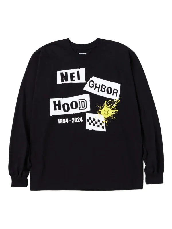 【BLANC】NEIGHBORHOOD 黒ロンT Neighborhood グラフィック ロングTシャツ | ブラック | FARFETCH JP