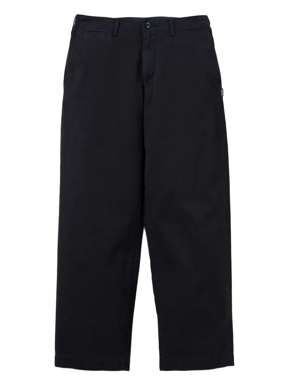 Neighborhood Katoenen straight broek Zwart