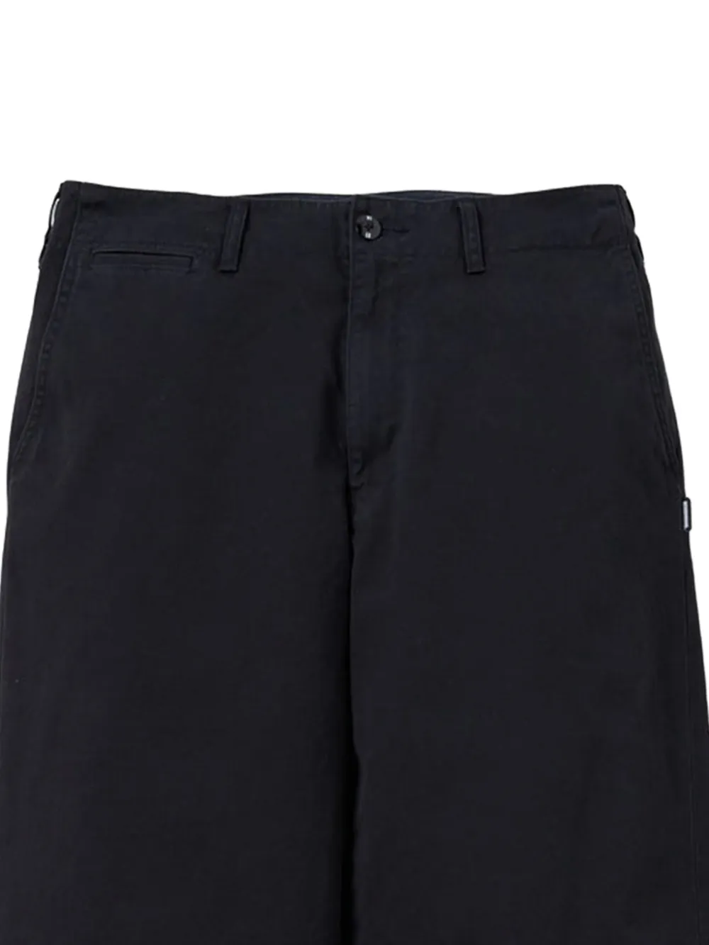 Neighborhood straight-leg cotton trousers - Zwart