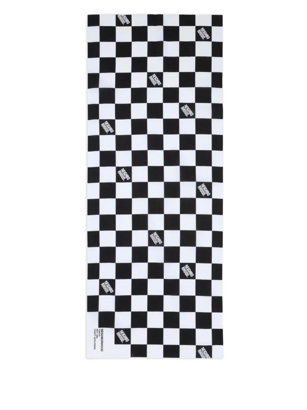  Neighborhood Check-pattern Bath Towel - Black 