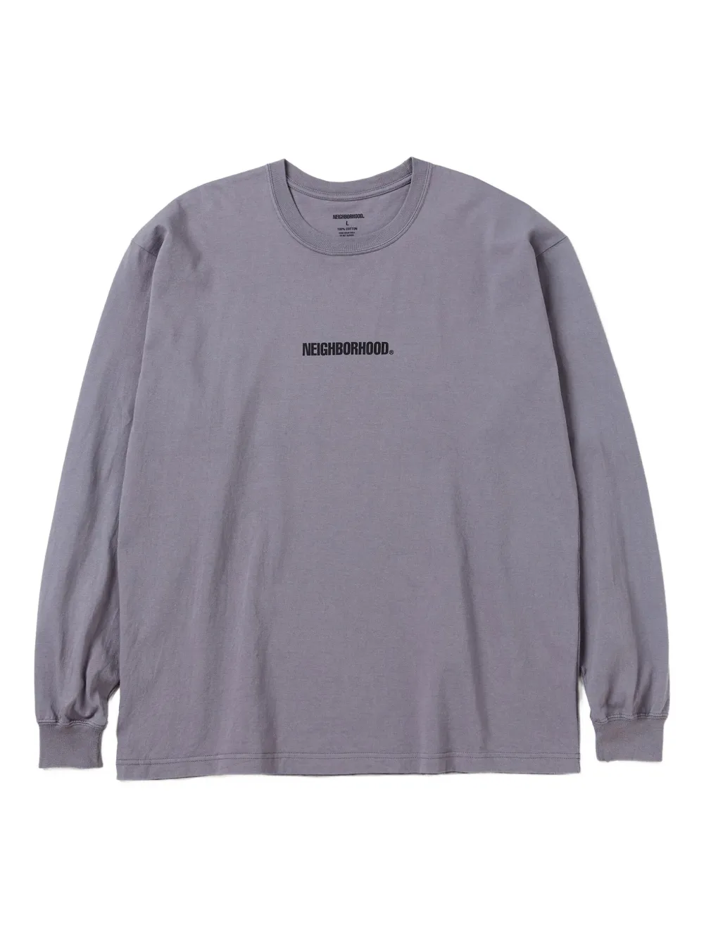 Neighborhood crew-neck long-sleeve T-shirt | Grey | Image 1