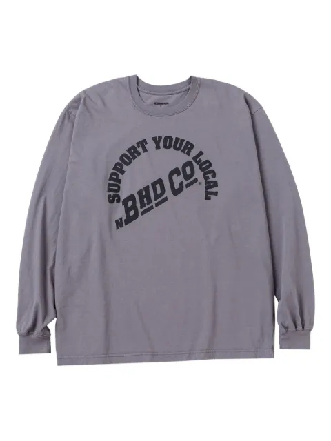 Neighborhood lettering-print long-sleeve T-shirt