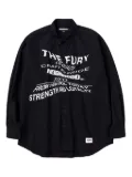 Neighborhood graphic-print cotton shirt - Black