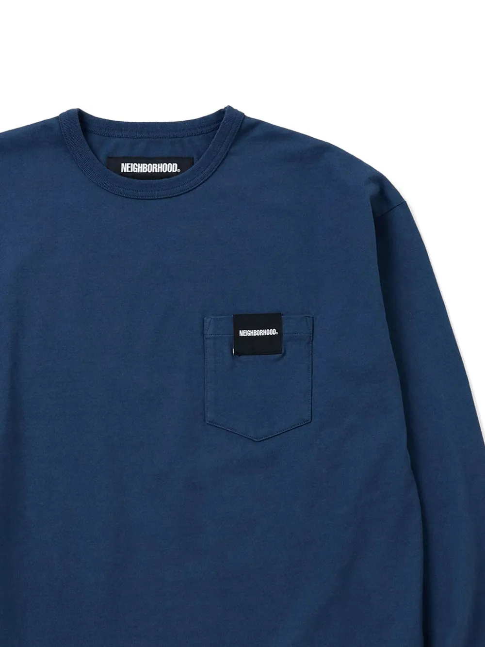 Neighborhood pocket long-sleeves T-shirt - Blauw