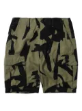 Neighborhood camo-print cargo shorts - Black