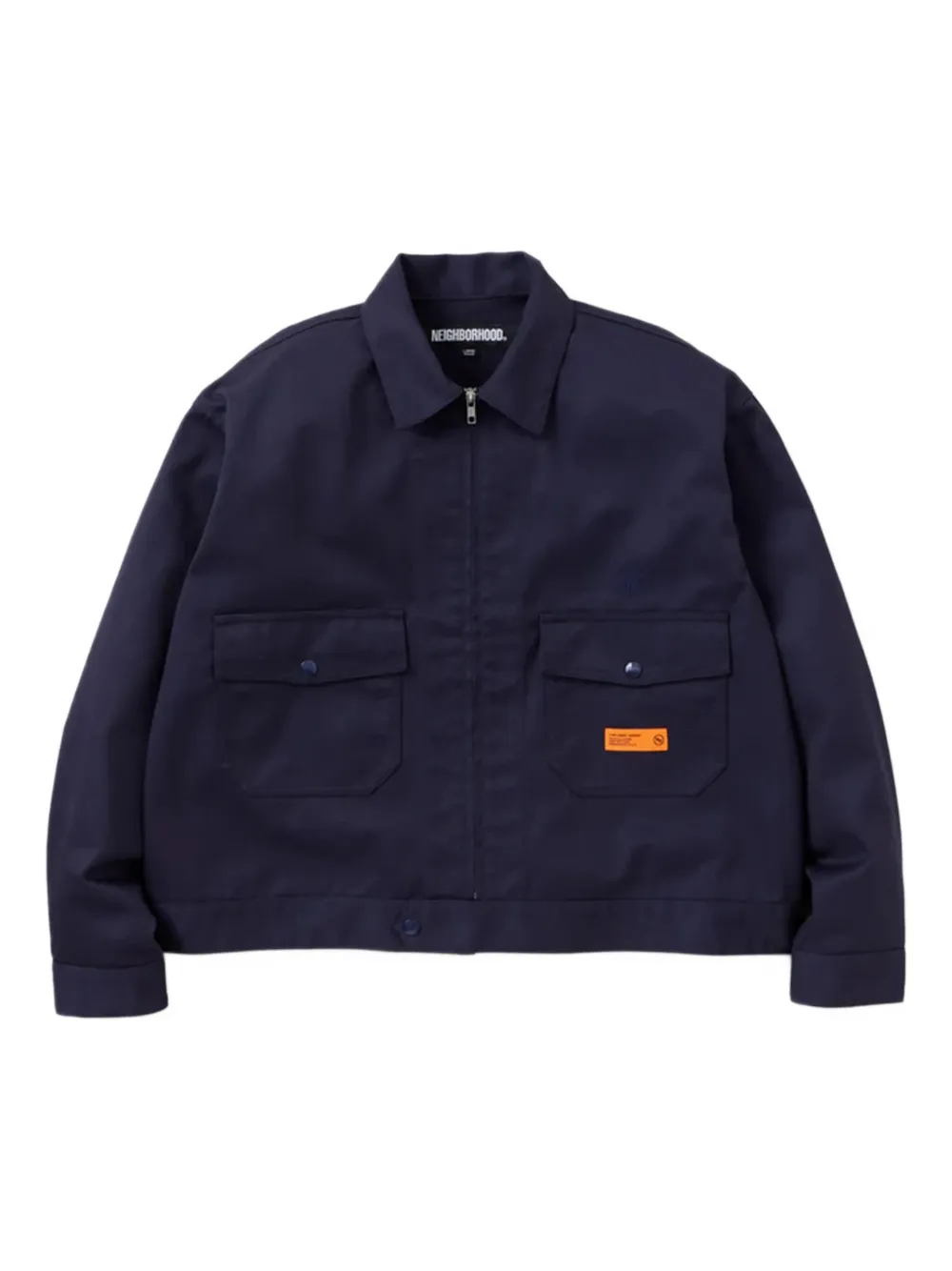 Neighborhood Shirtjack met klepzak en rits Blauw