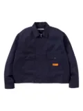 Neighborhood flap-pocket zip-front shirt jacket - Blue