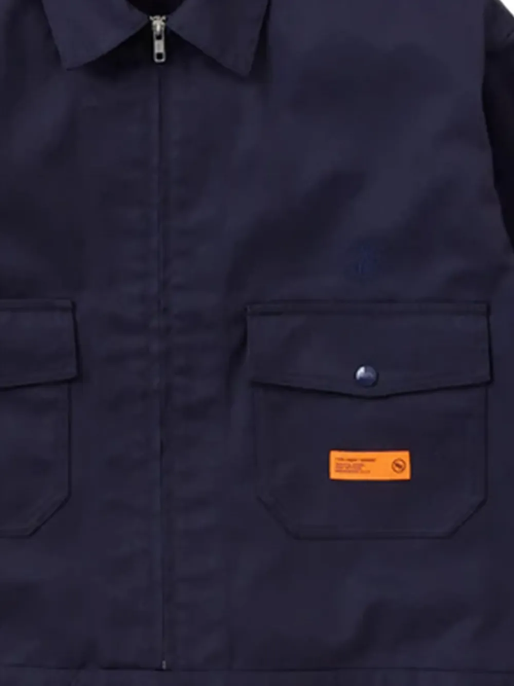 Neighborhood Shirtjack met klepzak en rits Blauw