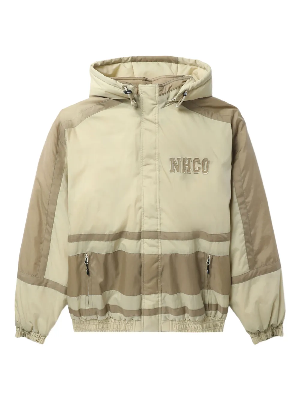 Neighborhood Jack met capuchon en vlakken Beige