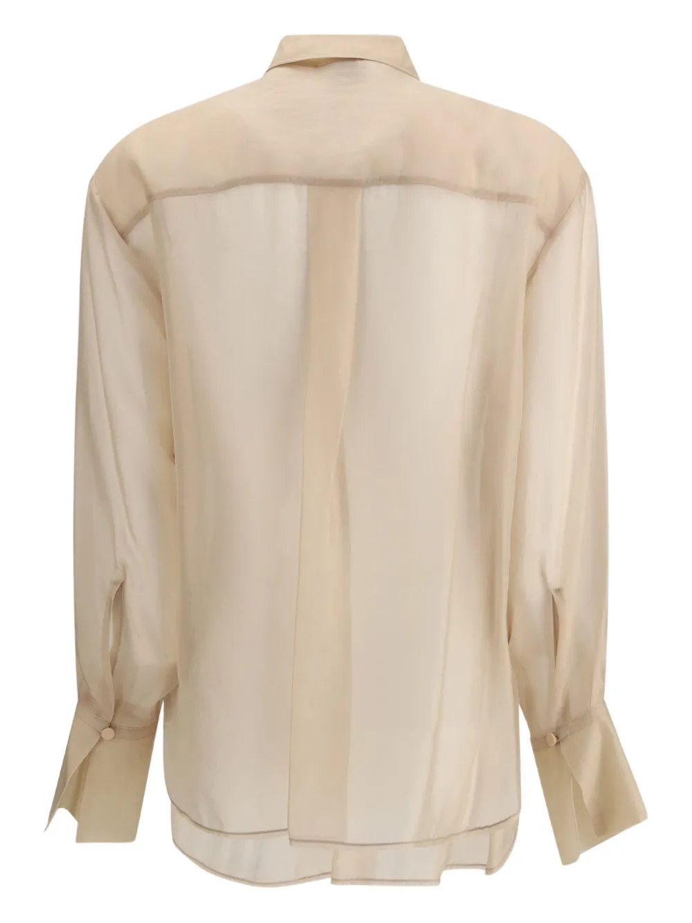 Forte Forte Organza Button-front Shirt In Neutral