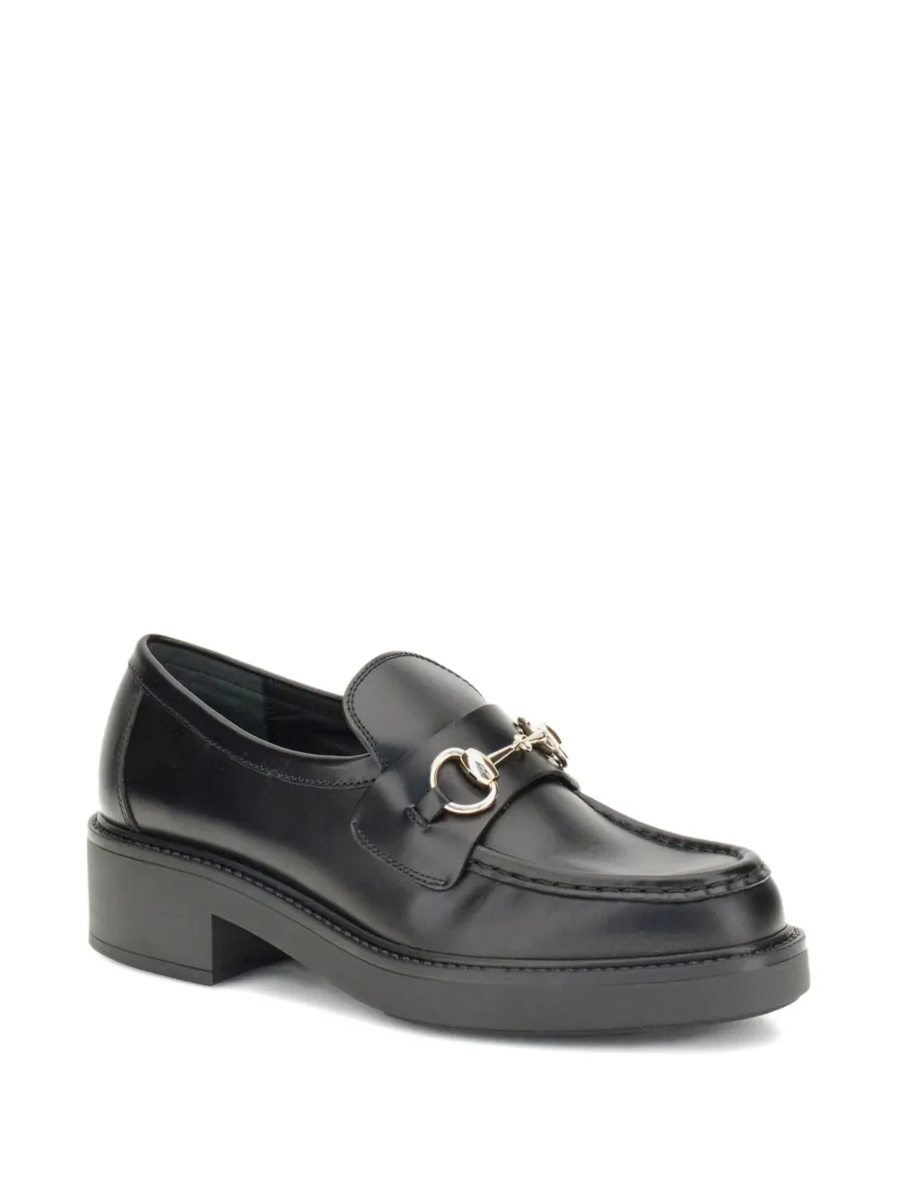 Gucci horsebit platform loafers - Zwart
