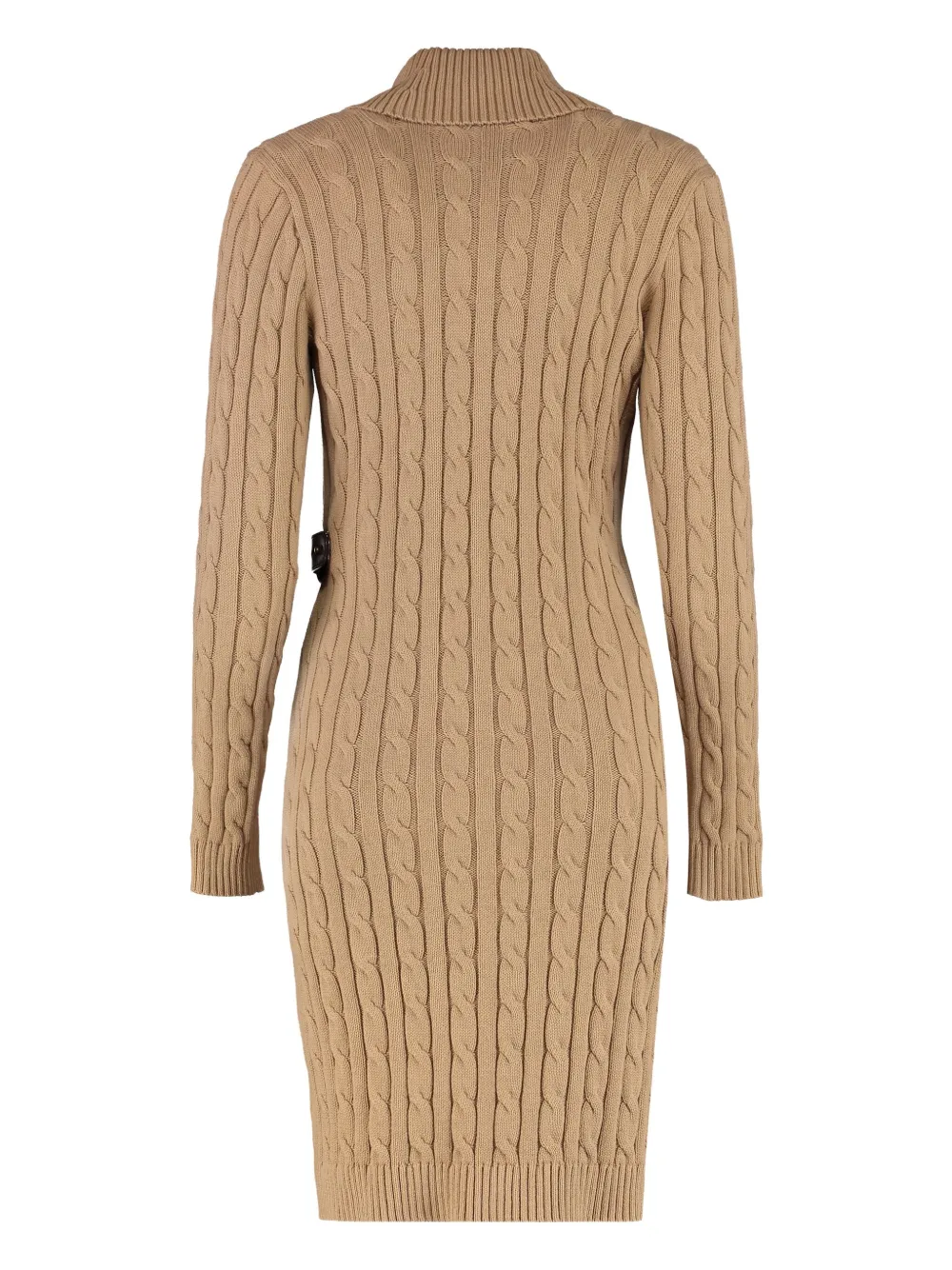 Lauren Ralph Lauren cable-knit wrap dress - Bruin
