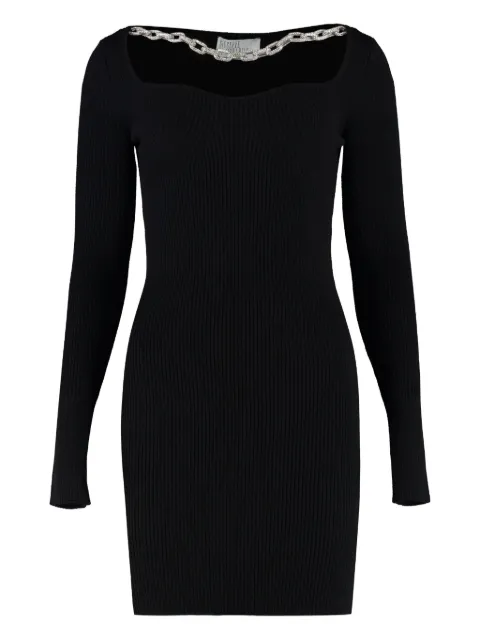 Giuseppe Di Morabito chain-embellished ribbed knit dress