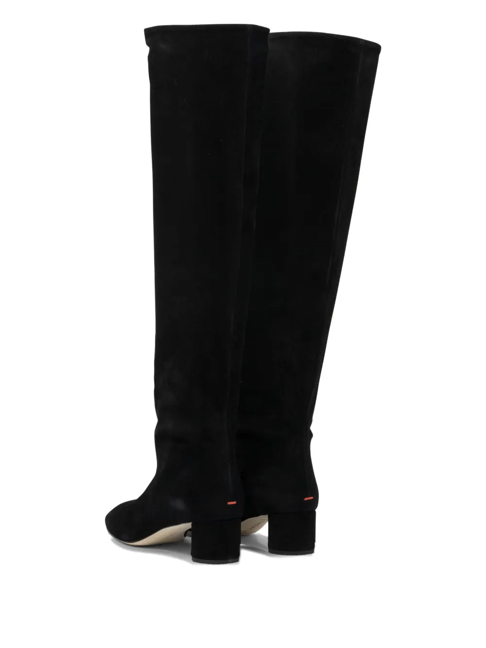 Aeyde 55mm Willa suede block-heel boots Black