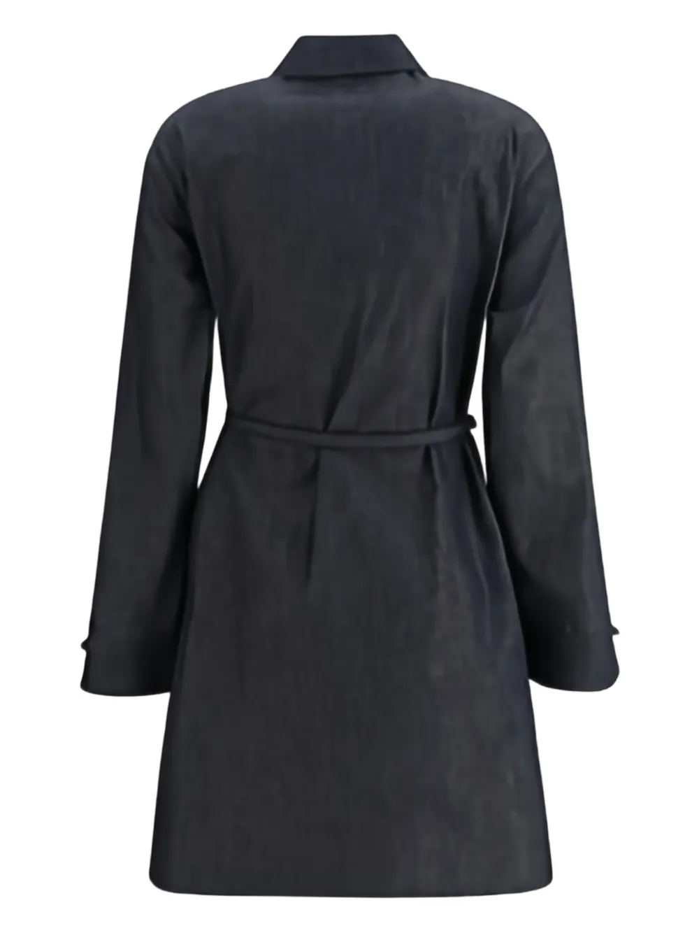 FENDI belted denim shirt mini dress Blauw