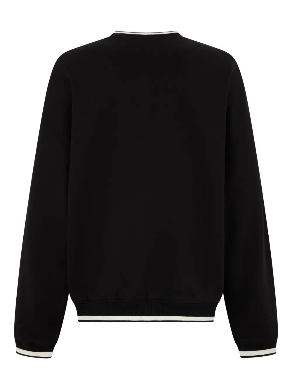 Dolce & Gabbana logo-detail ribbed-knit sweater - Zwart