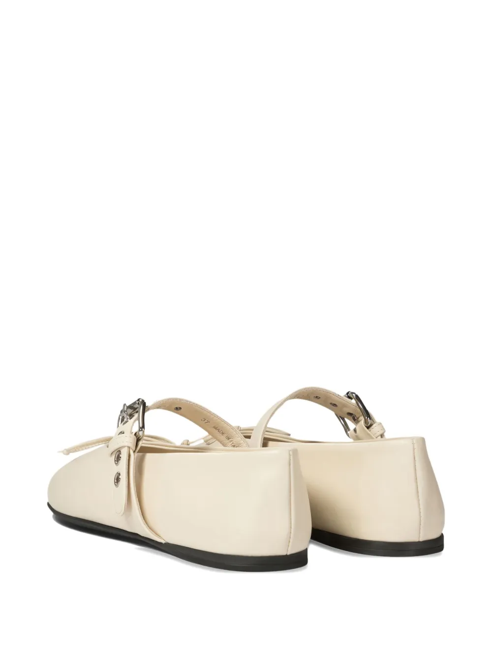 Miu Ballerina's met gespstrik Beige
