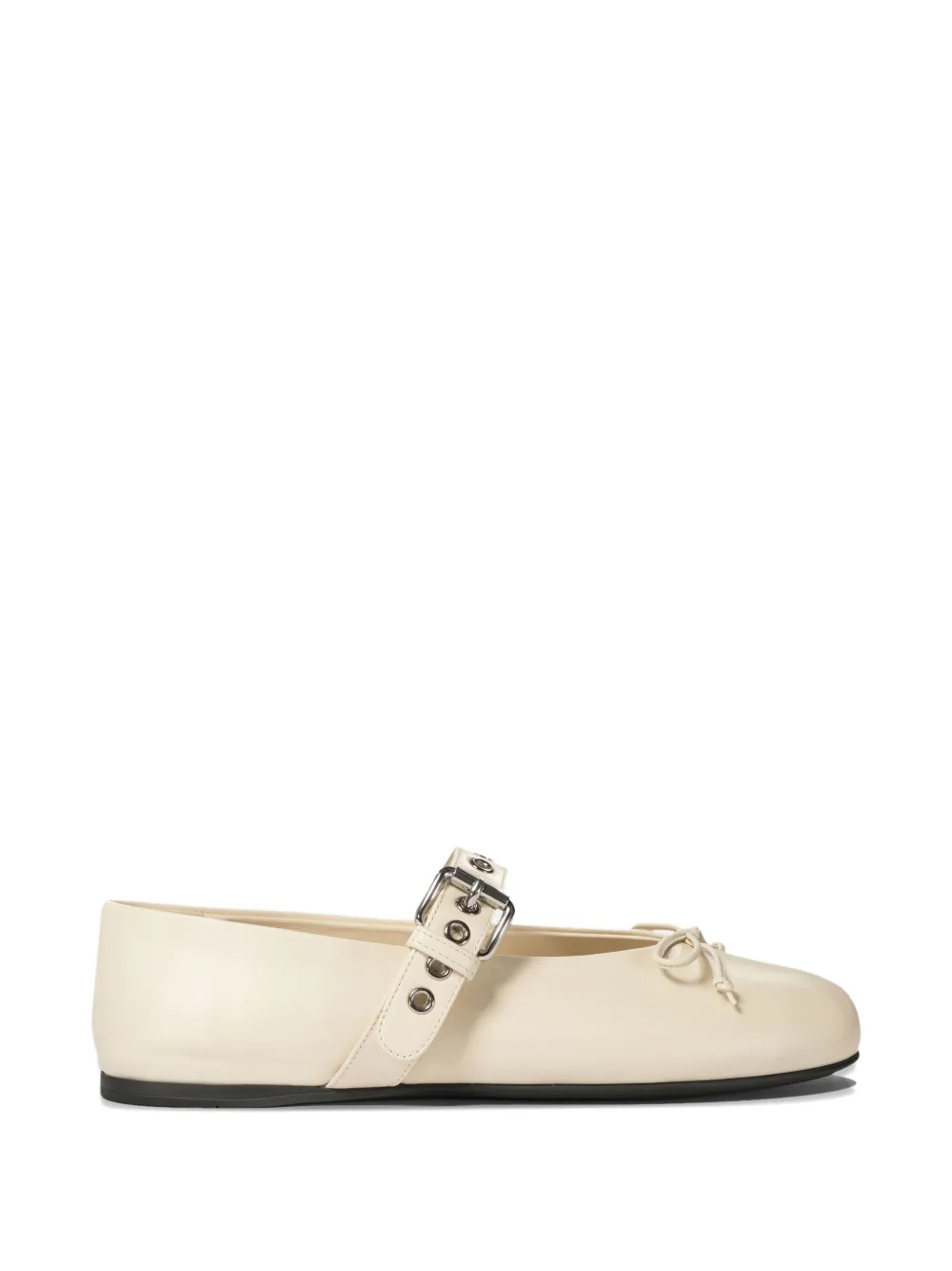 Miu Miu buckle-bow ballet flats - Beige