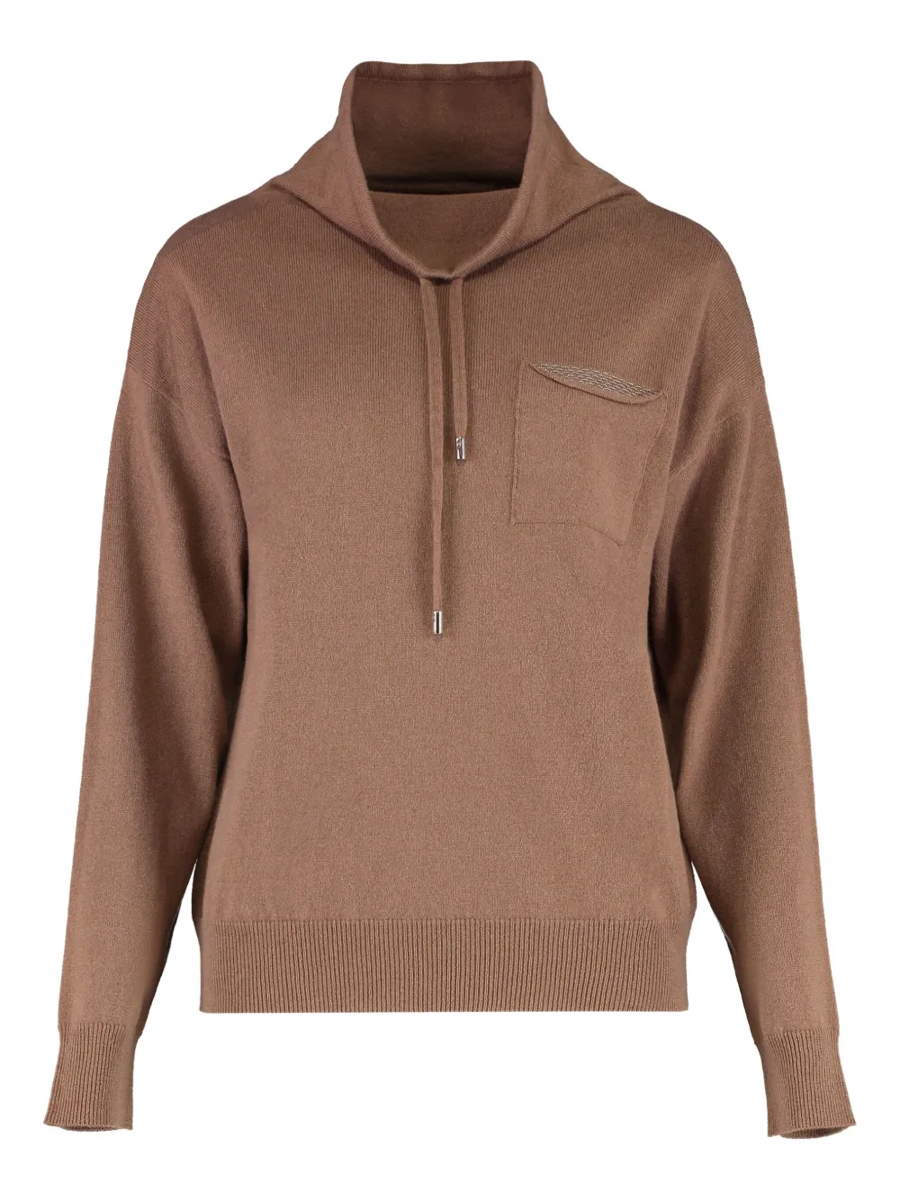 Peserico pocket turtleneck sweat Bruin