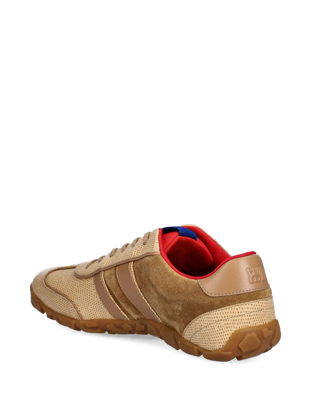 Wales Bonner leather lace-up sneakers Neutrals